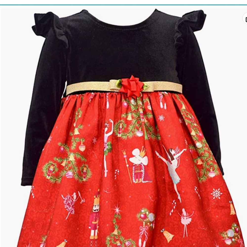 Bonnie Baby Nutcracker Christmas Dress Size 18 Months NWT